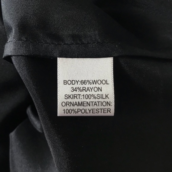 St John 6 Black Sequin Tulle Fit Flare Party Dress - Picture 8 of 8